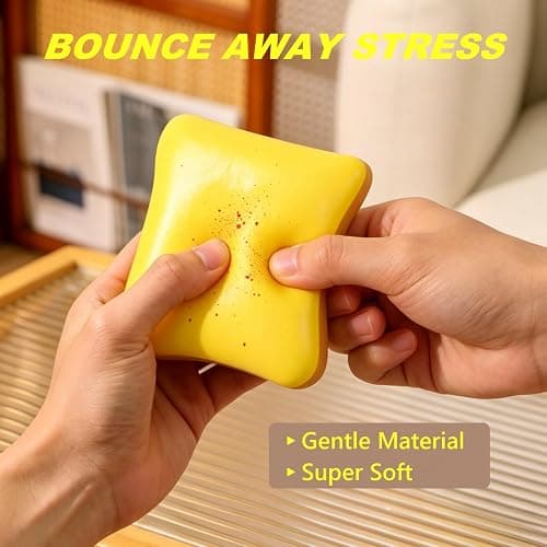 2pcs Bread Squishy, Slow Rising Squishy Butter Bread, Realistic Toast Squishy Toy, Soft Sticky Squishy Toy for Anxiety Stress Relief thumbnail 3