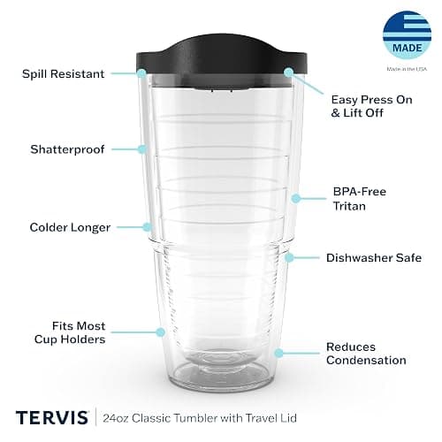 Tervis Freshwater Fish and Lures Made in USA Double Walled Insulated Tumbler Travel Cup Keeps Drinks Cold & Hot, 24oz, Classic thumbnail 5