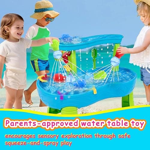 3Pack Bath Toys for Toddlers 1-3 - Sensory Squeezing Water Bathtub Toys for Kids | Bath Tub & Pool Floating Toys for Babies | Textured Sensory Bath Toys Gifts for Baby Boys & Girls Ages 1+ thumbnail 4