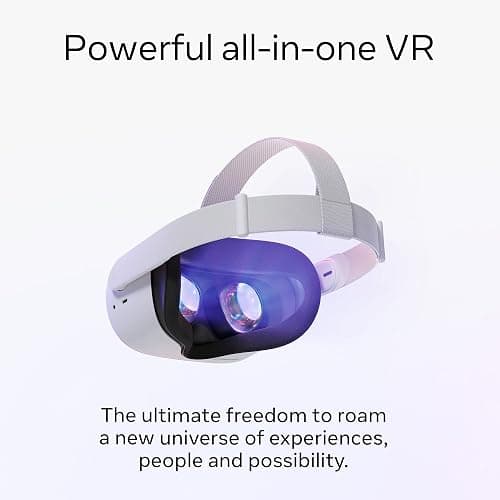 Meta Quest 2 — Advanced All-In-One Virtual Reality Headset , 64 GB - White (Renewed) thumbnail 3