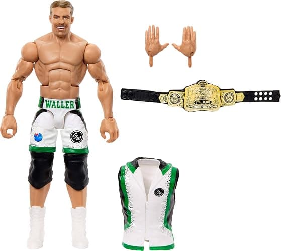 Mattel WWE Elite Action Figure & Accessories, Series #117 6-inch Collectible Grayson Waller with 25 Articulation Points & Swappable Hands - Image 1