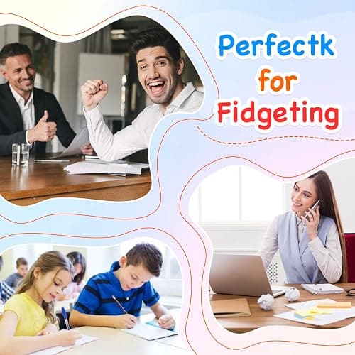6pack Squishy Stress Balls for Adults Kids Fidget Toys, Sensory Malt Sugar Ball Anxiety Stress Relief Squeeze Toys, Slow Rising Toys for Classroom Boys Girls Party Favors thumbnail 5