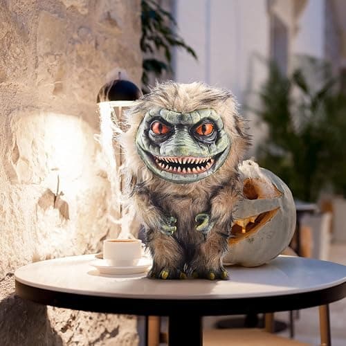 Alien Monster Prop Doll, Creepy Plush Doll Movie Stuffed Toy, Green Funny Ugly Space Crite Horror Gifts for Adult Collector on Halloween Birthday thumbnail 2