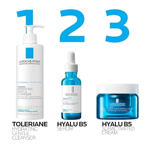 La Roche-Posay Hyalu B5 Suractivated Hyaluronic Acid Serum for Face, Vitamin B5 + Hyaluronic Acid + Glycerin, Hydrating Serum Visibly Plumps Skin, Sensitive Skin Safe, Anti Aging, Oil-Free thumbnail 8