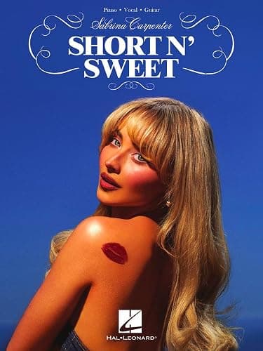 Sabrina Carpenter - Short N' Sweet | Piano/Vocal/Guitar Songbook for Pop Fans and Musicians | Official Sheet Music Collection with 12 Songs from Chart-Topping Album | Contemporary Pop Music Book - Image 1
