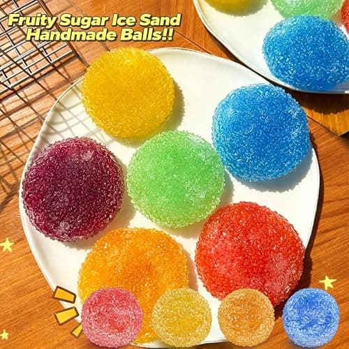 Slushy Squishy, Crunchy Squishy Stress Ball, Waxberry Moldable Crunchy Stress Ball, Ice Skin Fidget Sensory Toys, Slush Satisfying Squishies Relaxing Fidget (Purple + Waxberry) thumbnail 2