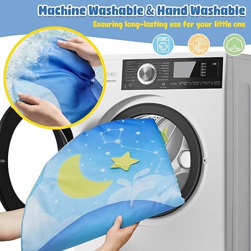 Dr.Rapeti 31x31inch Baby Play Mat, Activity Baby Play Gym with Arch, Playmats & Floor Gyms, Detachable Mirror and Squeaky Soft Set, Thick Non-Toxic Playmats thumbnail 8