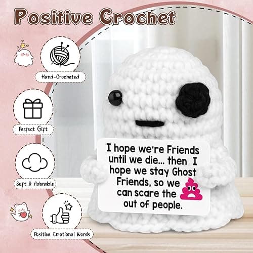Belatelove Christmas Friendship Plush Ornaments for Men & Women - Cute Handmade Crochet Stocking Stuffers - Emotional Inspirational Support Home Decor Gifts for Bestie, Friends, Coworkers, Sister thumbnail 4