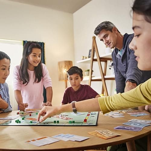 Monopoly Game, Family Board Games for 2 to 6 Players & Kids Ages 8 and Up, Includes 8 Tokens (Token Vote Edition) thumbnail 3