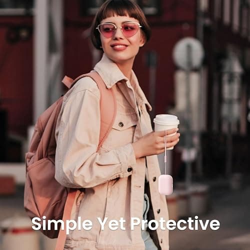 ORNARTO Compatible with AirPods Pro 2 Case 2022, Full Protective Hybrid Silicone for AirPods Pro 2nd Generation Case, Front LED Visible Skin Cover-Pink thumbnail 6