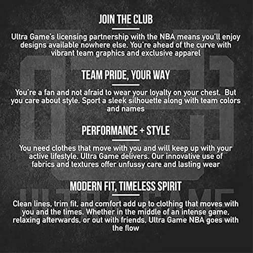 Ultra Game Men's NBA Official Super Soft Game Day T-Shirt thumbnail 7