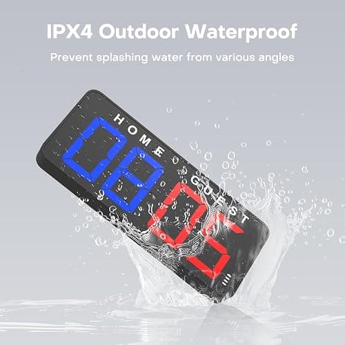ANJANK 11’’ Large Digital LED Scoreboard Electronic Score Keeper Clock, Countdown/up, with Powerful Battery, 4 Mounting Options, for Corn Hole/Ping Pong/Basketball Sports, Gym, Indoor & Outdoor Games thumbnail 6