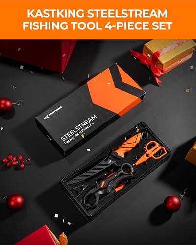 KastKing SteelStream Fishing Tool Set, Fishing Gear - Corrosion Resistant Fishing Pliers, Fillet Knife, Fishing Scissors, Fish Lip Gripper, Multi-Functional Jaw, Fishing Gifts for Men thumbnail 7