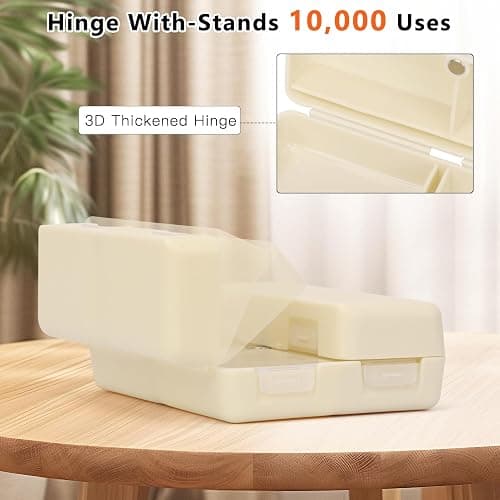 FYY Daily Pill Organizer, 7 Compartments Portable Pill Case Travel Pill Organizer,[Folding Design] Pill Box for Purse Pocket to Hold Vitamins,Cod Liver Oil,Supplements and Medication-White thumbnail 6