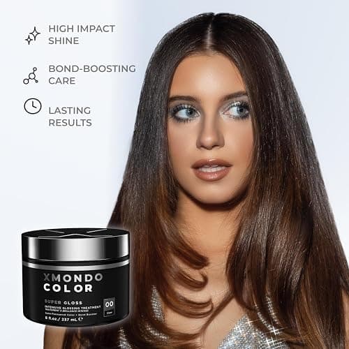 XMONDO Hair Hair Super Gloss Intensive Glossing Treatment | Vegan Formula That Boosts Shine with Protein Blends to Strengthen and Bond Building Technology to Restore and Revitalize, 8 Fl Oz 1-Pack thumbnail 4