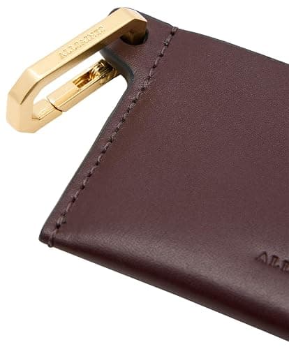 AllSaints Women's HEX CARDHOLDER, Burnt RED thumbnail 4