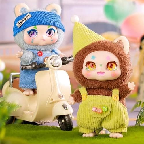 CALEMBOU Vinyl Plush Blind Box, Kimmon Mimon Series Plush Keychain Stuffed Blind Box, Kawaii 1 of 6 Possible Mystery Collectible Toys Cute Soft Animals Charm Birthday Gifts thumbnail 4