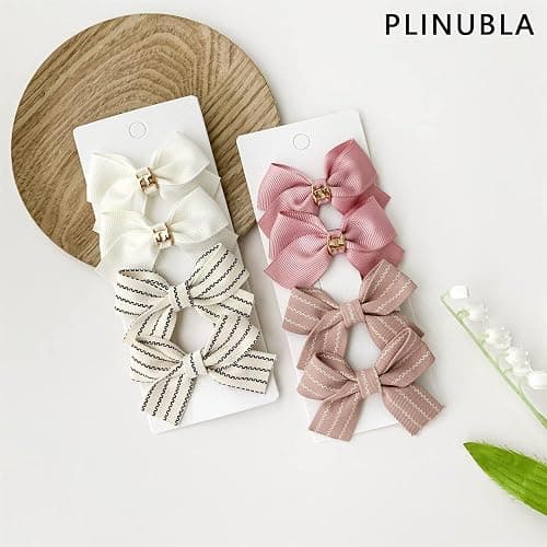 8PCS Baby Girl Dog Gift Wrap Hair Bow Clips Barrettes, Assorted Hair Accessories Alligator Clip for Little Girls Toddler Kids Teens thumbnail 3