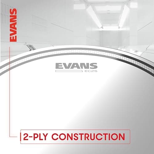 Evans Drum Heads - EC2S Clear Rock Tompack (10 inch, 12 inch, 16 inch) thumbnail 4