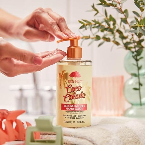 Tree Hut Coco Colada Serum Infused Hand Wash, Nourish & Hydrate Hands with Strengthening Skin Care, Long Lasting Scent, Cleanse & Lock in Moisture, 11 fl oz. thumbnail 4