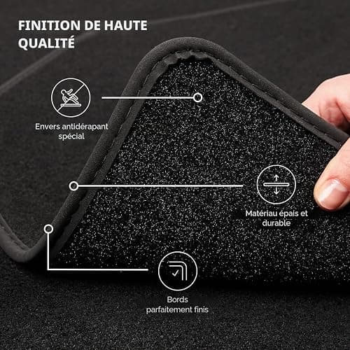 Kovvar Tapis de Sol Compatible avec Peugeot 205 1983-1998 Correspondant à la Version: Cabriolet | Qualité: Basic thumbnail 4