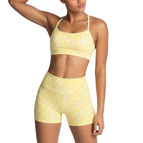 2 Pieces Workout Sets for Women Yoga Pilates Outfits Gym Matching Sets | Sports Bra High Waisted Shorts Two Piece Sets Matching Workout Sets, Yoga Active Wear Outfits - Image 1