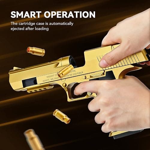 Toy Gun with Soft Bullets, Toy Pistol with 32Pcs Jump Ejecting Mag, 40 Pcs EVA Darts Toys Foam Blaster, Gifts for Boys Kids and Girls Ages 14+ thumbnail 6