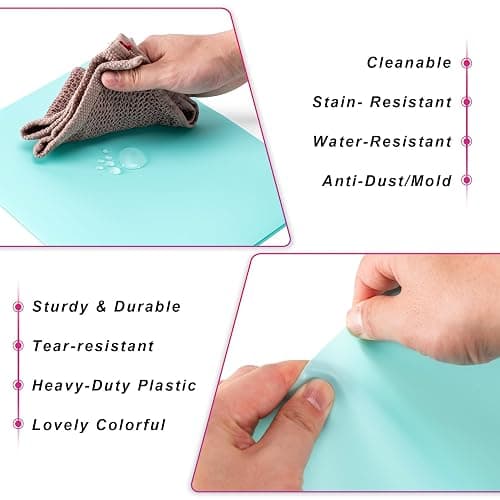 Aegero Plastic Folders with Pockets (7 Pack, Sweet Colors), Durable Heavy Duty File Folders with Business Card Slot, 2-Pocket Folder for Schoolwork & Office,Letter Size thumbnail 3