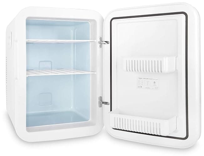 Cooluli 20 Liter Mini Fridge with Temperature Control - White Thermoelectric Cooler and Warmer for Bedroom, Office, Car, Dorm thumbnail 7