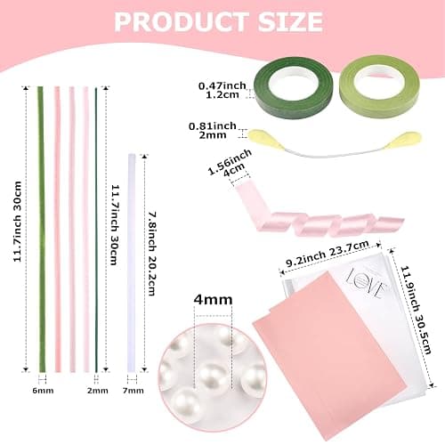 Pipe Cleaners DIY Craft Set for Tulip Bouquets, 400pcs Colourful in 4 Colours - Suitable for Gifts, Parent-Child Activity, Holiday and Home Decorations thumbnail 3