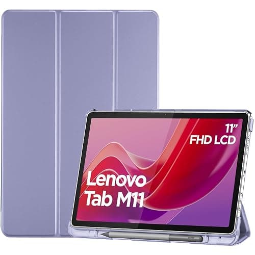 ProCase Funda Rígida para Lenovo Tab M11 2024/K11 LTE/K11e (TB-330FU/TB-331FC/TB-330XU), Más Resistente y Fácil de Limpiar Que Silicona, Carcasa Folio con Soporte y Tapa Magnética-Púrpura Claro - Image 1