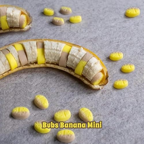 Bubs Swedish Candy Mix Mini – 1 lb Vegan & Gelatin Free Sweet & Sour Gummies | Assorted Skulls & Ovals | Banana/Toffee, Raspberry/Blueberry, Strawberry/Vanilla | Fresh Foam Candy From Sweden thumbnail 5
