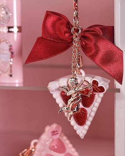 Flower Knows Strawberry Cupid 12-Piece Makeup Gift Box Set,Lip Cream×2+Liquid Blush×2+Makeup Palette×1+Hand Mirror×1+Solid Perfume×1+Hair Clip×1+Cushion Powder Puff×2+Eyeshadow Brush×1+Gift Box×1 thumbnail 5