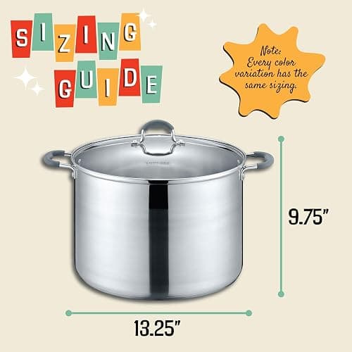 CONCORD 20 Quart Stainless Steel Canning Pot Set. Includes Canning Rack, Tongs, Jar Lifter, Funnel, Wrench, Lid Lifter, Mixer/Measurer (Induction Compatible) thumbnail 2