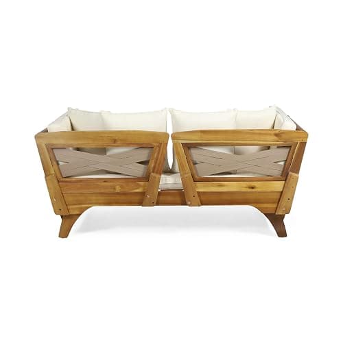 Christopher Knight Home Patrick Outdoor Acacia Wood Expandable Daybed with Water Resistant Cushions, Teak thumbnail 9