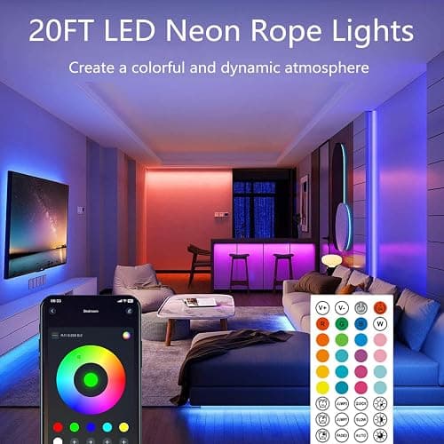 20Ft Neon Rope Lights  thumbnail 2