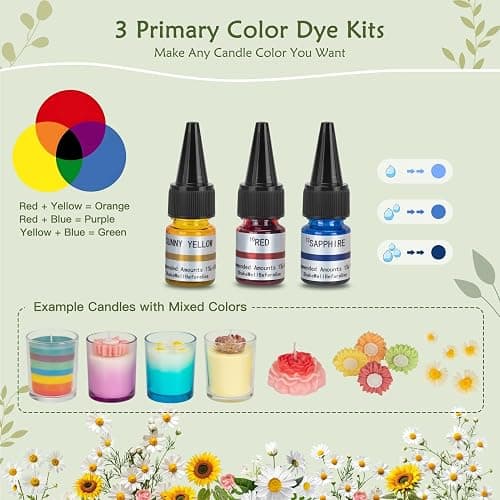 ZEROMX Candle Making Kit for Adults Beginners – 1200g Soy Wax, Digital Wax Melting Pot, Floral Candle Molds, Gift Boxes, Premium Candle Making Supplies, Complete DIY Set, Christmas Craft Gifts thumbnail 4