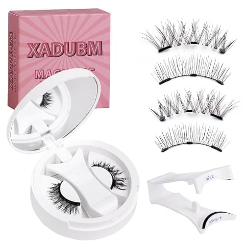 (1 Pair) CT10-2 Newly Upgraded Soft Magnetic Eyelashes - Natural Look, Reusable with Applicator, Glue-Free Magnetic Lashes Kit for Effortless Wear & Removal - Image 1