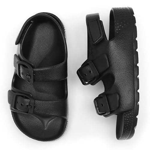 ChayChax Toddler Boys Girls Double Buckle Sandals Children's Adjustable Back Strap Water Sandal thumbnail 3