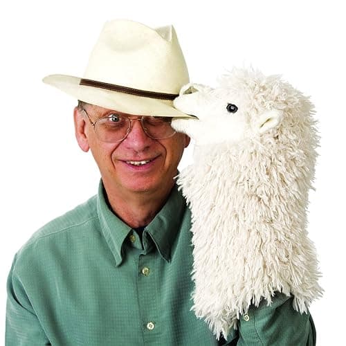 Folkmanis Alpaca Stage Puppet, White (2885) thumbnail 5