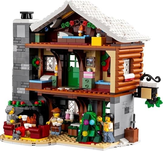 LEGO Icons Alpine Lodge Model Building Set - Collectible DIY Kits for Adults, Ages 18+ - Log Cabin Kit for Winter Activities with Snowmobile and Minifigues - 10325 - Multicolor thumbnail 4