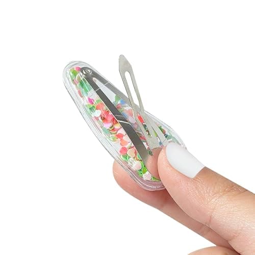 LUV HER Strawberry Shortcake Hair Accessories for Girls – 6pc Cute Confetti Hair Clips with Character Charms, Ages 3+ thumbnail 5