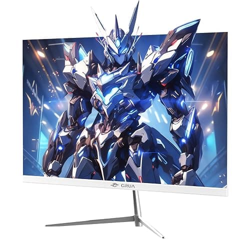CRUA 24.5" White Gaming Monitor, 200Hz FHD(1920 * 1080P) VA Screen Computer Monitor, Supports Freesync, 120% sRGB, Blue Light Filter, Built-in Speakers, Wall Mountable Installs(HDMI 1.4/DP 1.2) thumbnail 2
