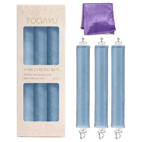 Togayu Togayu Heatless Curls Overnight Set - Jumbo Overnight Hair Curlers to Sleep In, Soft Velvet Hair Rollers for Women, No Damage Curls Styling Tools 3pcs - Image 1