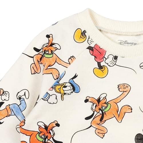 Disney Mickey Mouse Winnie the Pooh Lion King Toy Story Jack Skellington French Terry Sweatshirt & Shorts Newborn to Big Kid thumbnail 5