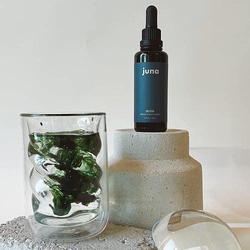 Juna Chlorophyll Liquid Drops, 3X Potency Concentration - Detox, Debloat, Cleanse, Internal Deodorant, Energy & Cellular Support Supplement - Fresh Minty Lemon Taste thumbnail 3