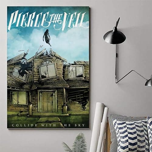 MAIX Pierce The Veil Collide With The Sky Poster Canvas Art Poster Bedroom Decor Posters 08x12inch(20x30cm), Unframe-style thumbnail 6