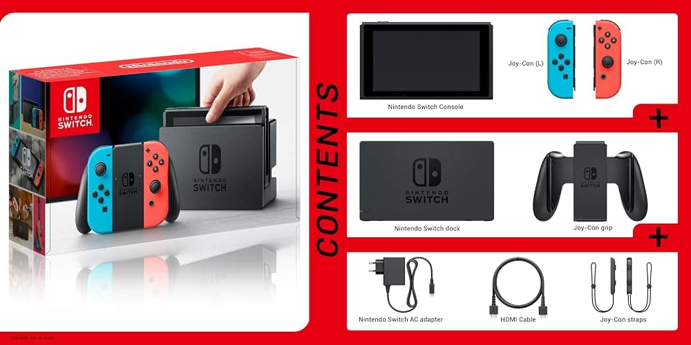 Nintendo - Console Nintendo Switch - Blu/Rosso Neon [ed. 2021] - schermo LCD 6,2" - 32GB thumbnail 2