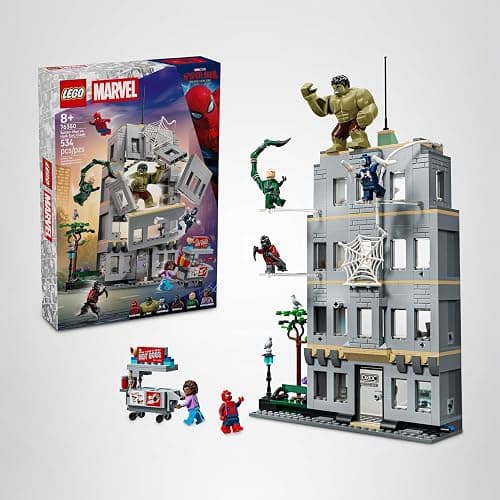 LEGO Marvel Spider-Man vs Hulk Epic Clash - Super Hero Building Toy for Boys & Girls, Ages 8+ - Includes 5 Minifigures & Hulk Figure - Spider-Man Toy for Fans - Gift for Birthdays - 76350 thumbnail 7