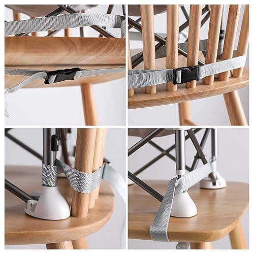 PandaEar Portable Baby Seat Travel Chair| Compact Fold with Straps for Indoor/Outdoor Use| Great for Camping, Beach, Lawn |Toddlers, Kids, Boys, Girls (Neural Seat) thumbnail 5